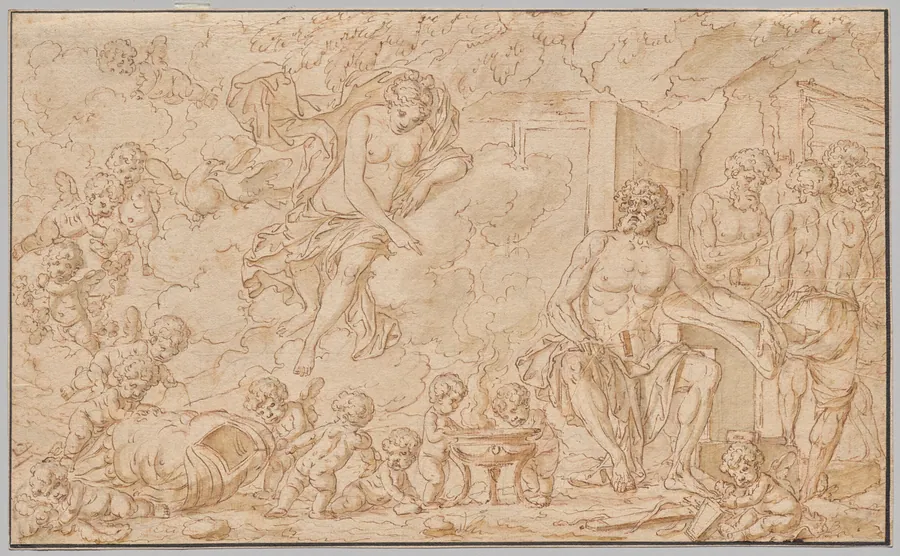 Venus at the Forge of Vulcan by Louis Félix de La Rue