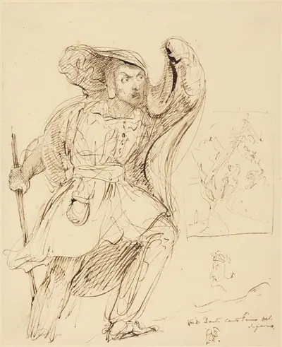 Studies for a Scene from Dante's "Inferno"