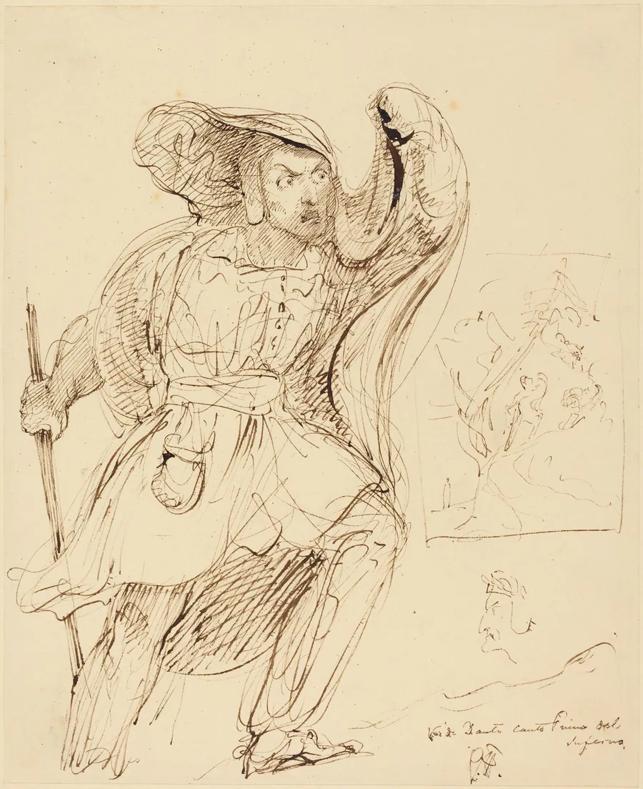 Studies for a Scene from Dante's "Inferno" by Sir George Hayter