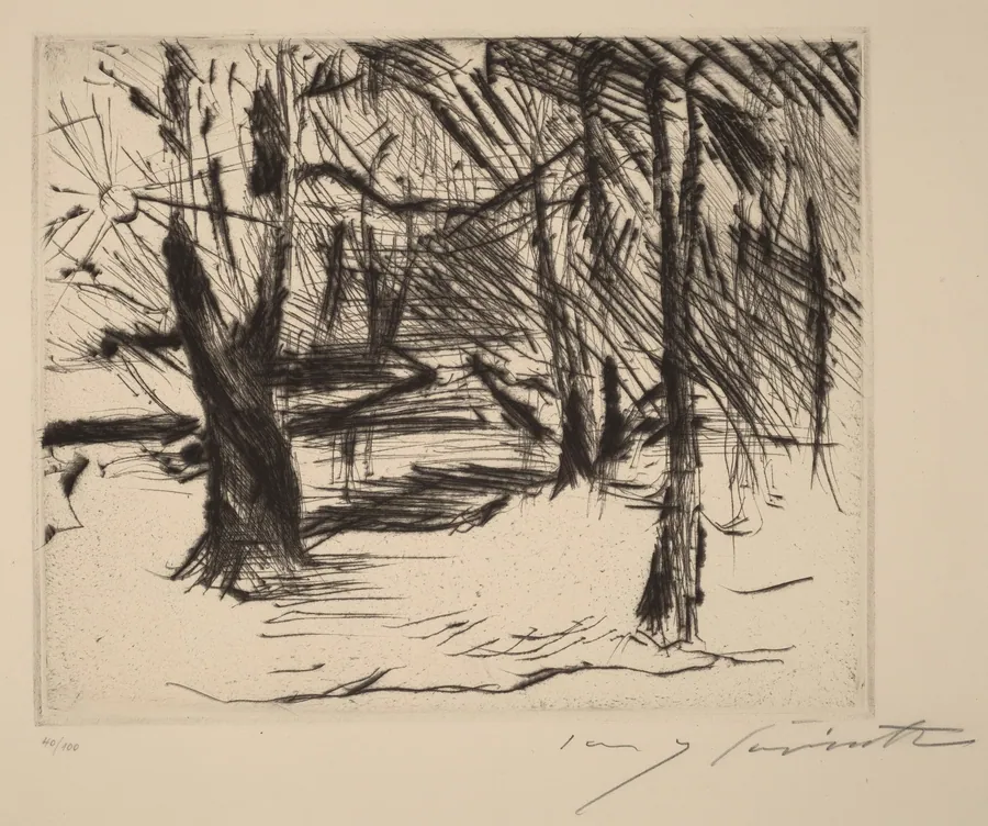 Bäume mit Sonne (Trees in the Sun) by Lovis Corinth