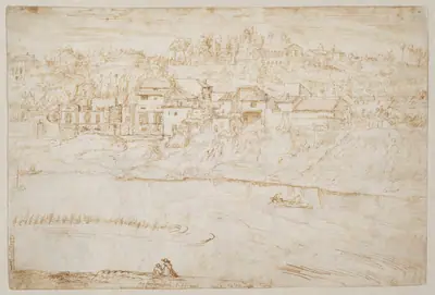 View of the Janiculum Hill Seen from the Tiber (recto)