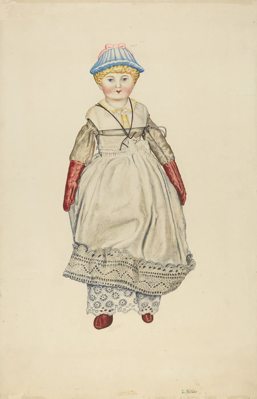 Doll with China Head by Lelah Nelson