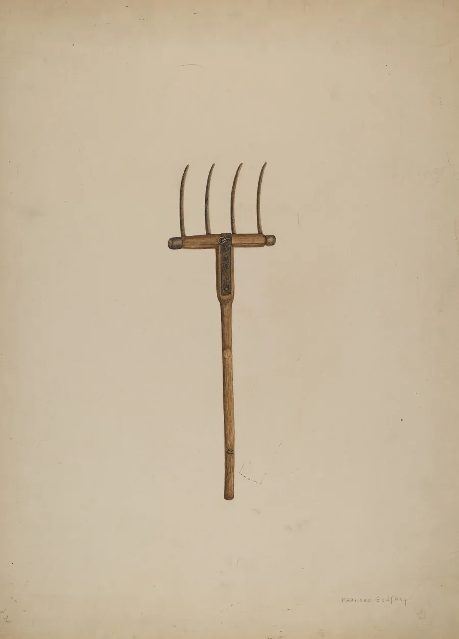 Horse Drawn Hay Fork by Frances Godfrey
