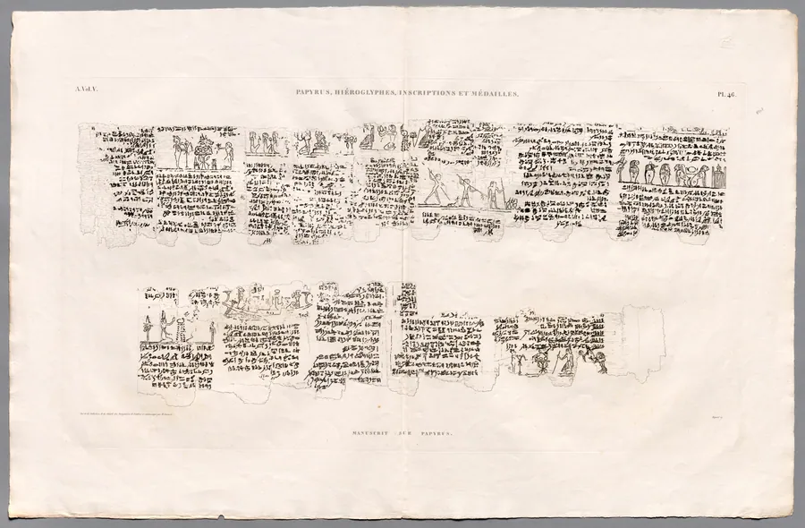 Description of Egypt: Thebes. Medynet-abou, Vol V, pl. 46 by Baptiste Bigant