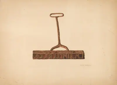 Branding Iron Used for Boxes and Bags