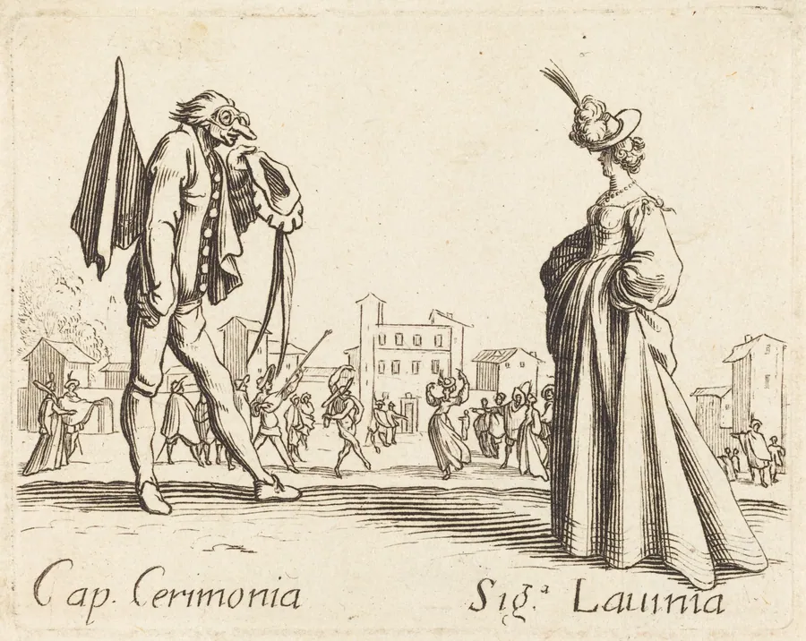Cap. Cerimonia and Siga. Lavinia by French 17th Century
