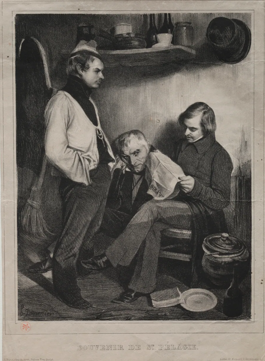 Souvenir of the Prison ot Ste. Pélagie by Honoré Daumier