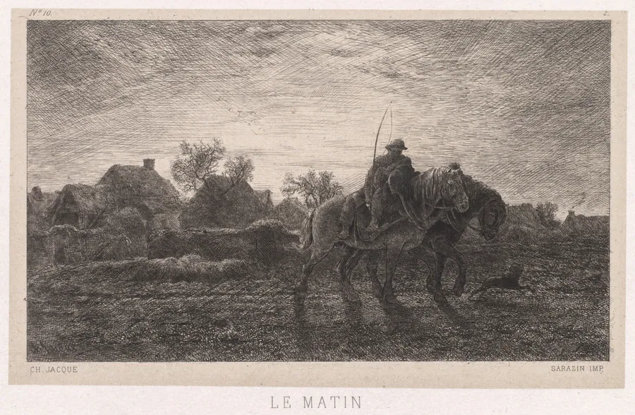 Morning by Charles-Émile Jacque