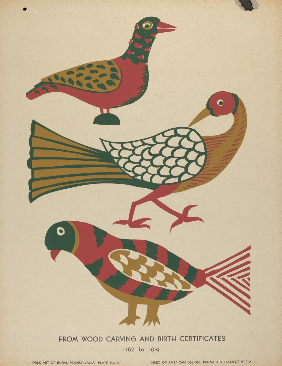 Plate 10: From Portfolio "Folk Art of Rural Pennsylvania" by American 20th Century