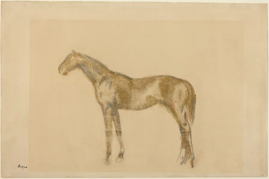 Horse by Edgar Degas