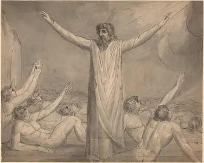 Moses Staying the Plague (?) [recto]