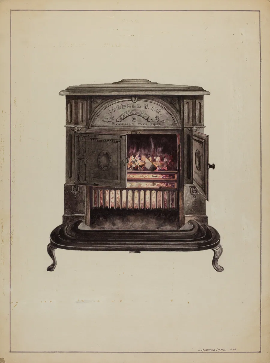 Franklin Stove by J. Howard Iams