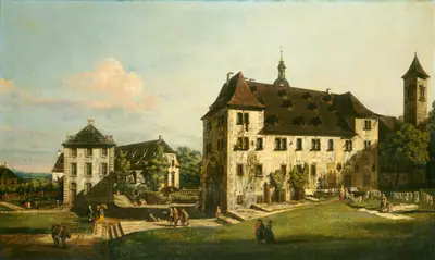 The Fortress of Königstein: Courtyard with the Magdalenenburg