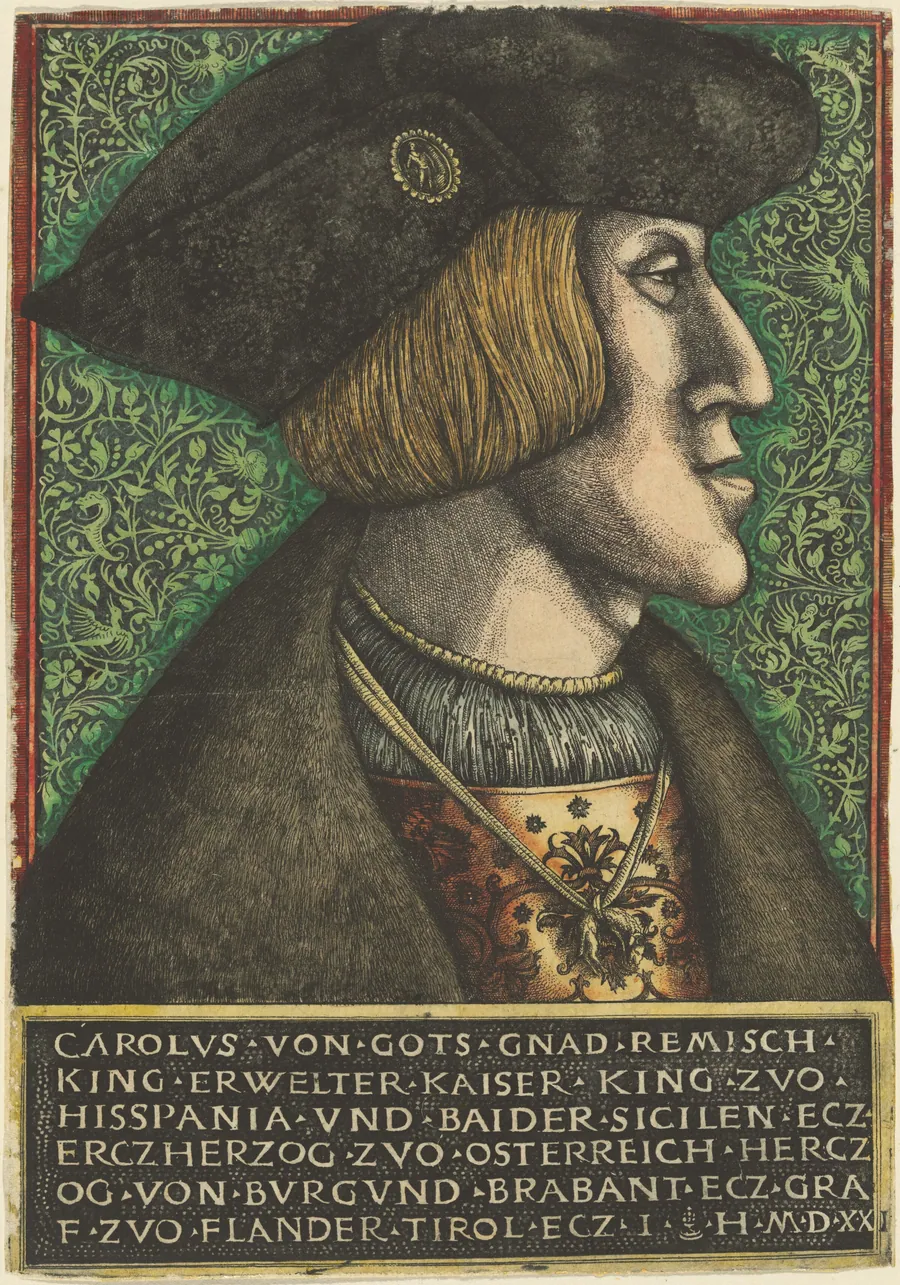 Emperor Charles V by Daniel Hopfer