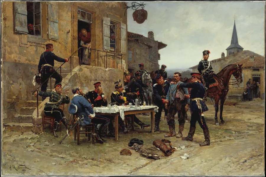 The Dispatch-Bearer by Alphonse-Marie-Adolphe de Neuville