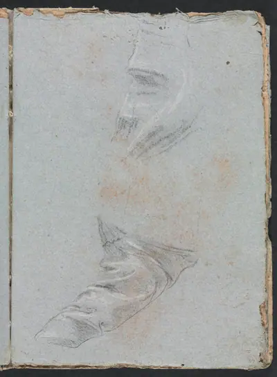 Verona Sketchbook: Drapery study (page 39)