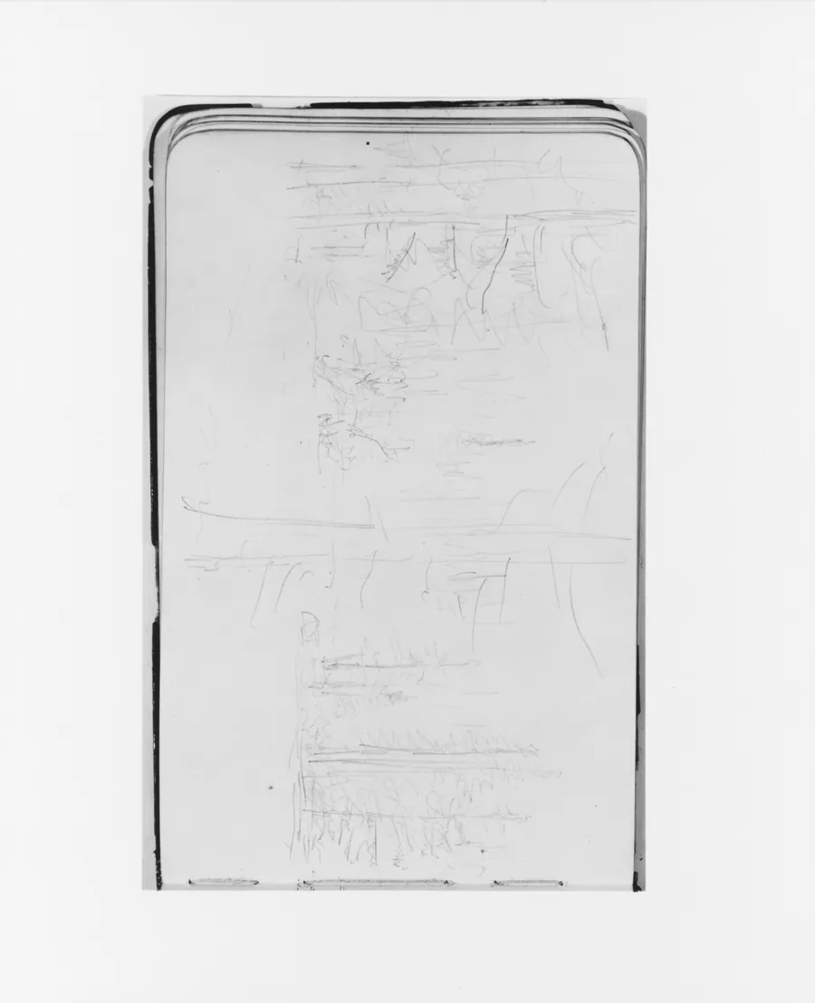 Sketch of Forest Scenery (from Sketchbook) by Albert Bierstadt
