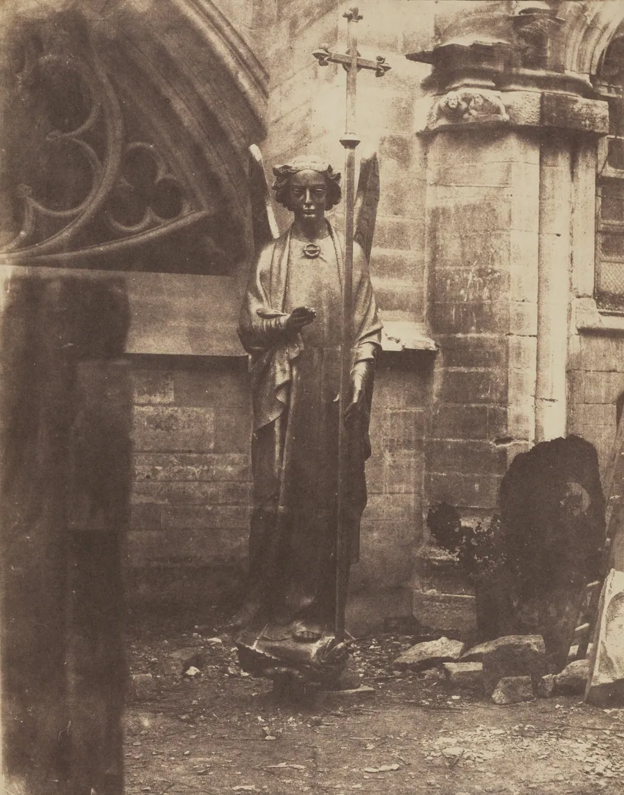 Geoffroy-Dechaume's Angel of the eastern gable of Sainte-Chapelle by Auguste Mestral