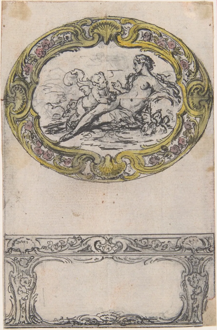 Design for an Oval Gold Box by Hubert François Gravelot