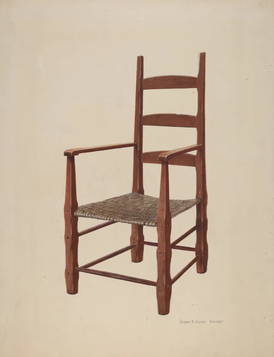 Ladder Back Chair by Roger Deats