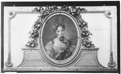 Woman with a mask (one of a set)