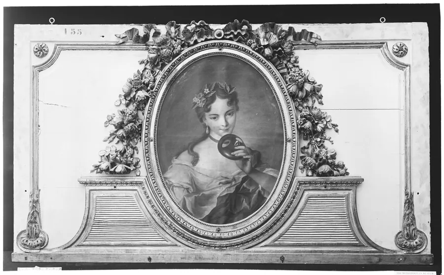 Woman with a mask (one of a set) by Jacques Charles Denis Chartier