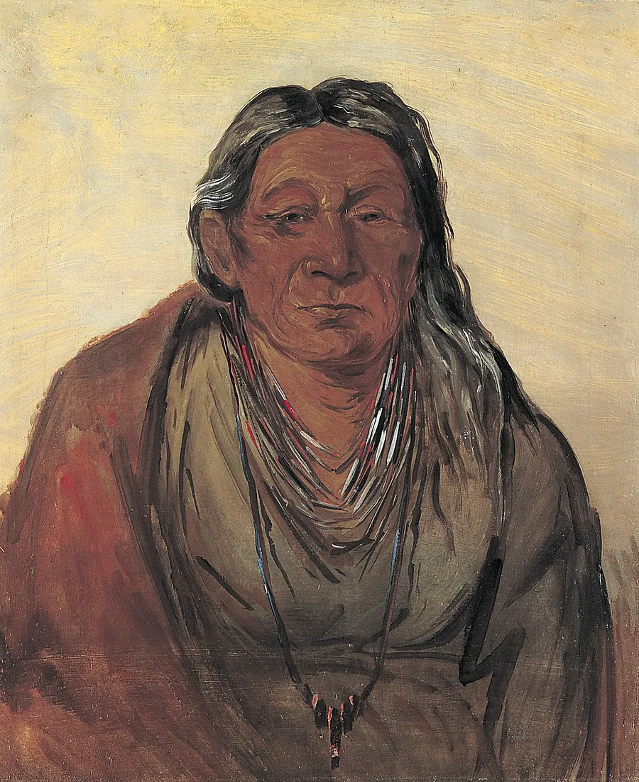 Wah-pe-séh-see, Mother of the Chief by George Catlin, born Wilkes-Barre, PA 1796-died Jersey City, NJ 1872