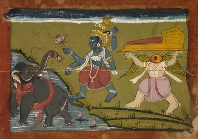 Gajendra Moksha:  The Salvation of the King of the Elephants