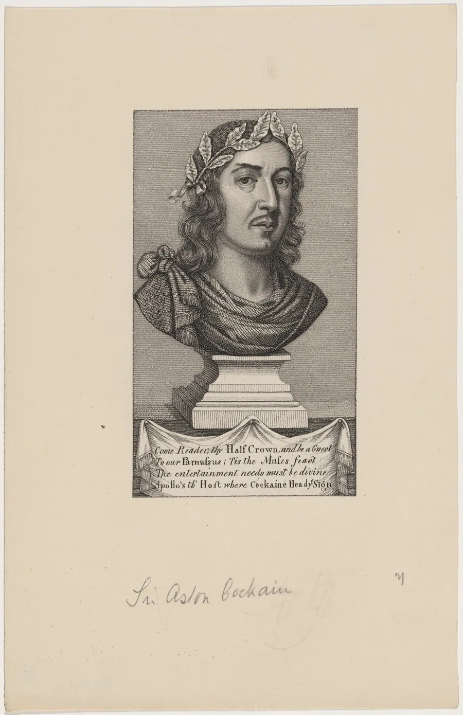 Sir Aston Cockain, Poet by Unknown 19th Century
