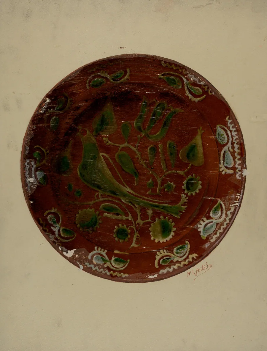 Pa. German Plate by William L. Antrim