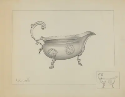Silver Sauce Boat