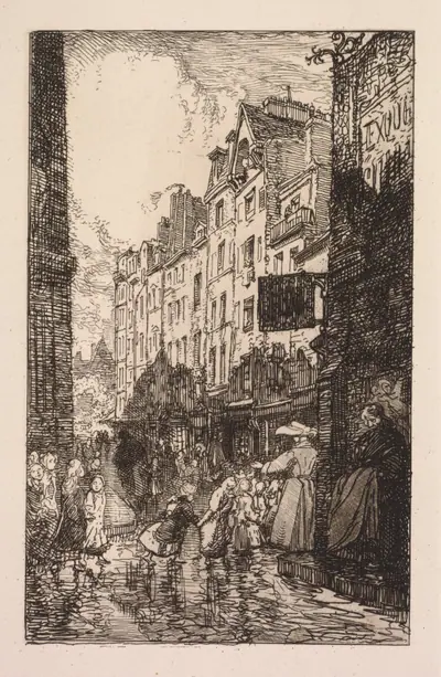 La Biévre, Les Gobelins, Saint-Séverin: Le Quartier Saint-Séverin: La Rue des Prêtres Saint-Séverin
