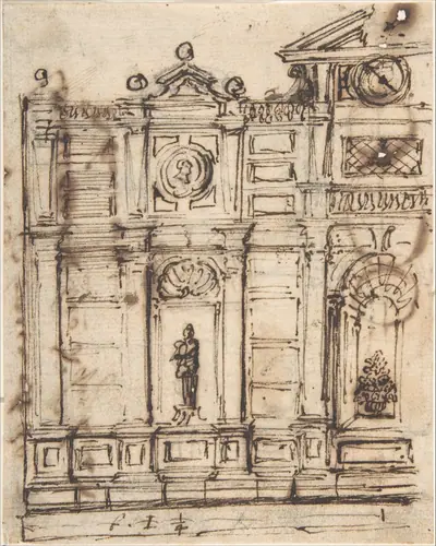 Left Half of a Design for Garden Architecture