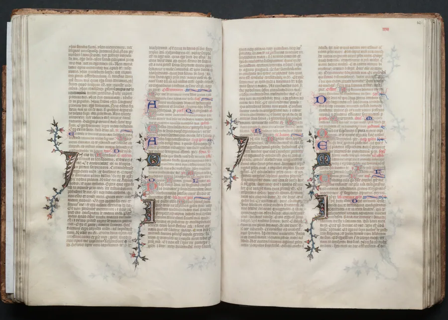 The Gotha Missal:  Fol. 42r, Text by Master of the Boqueteaux