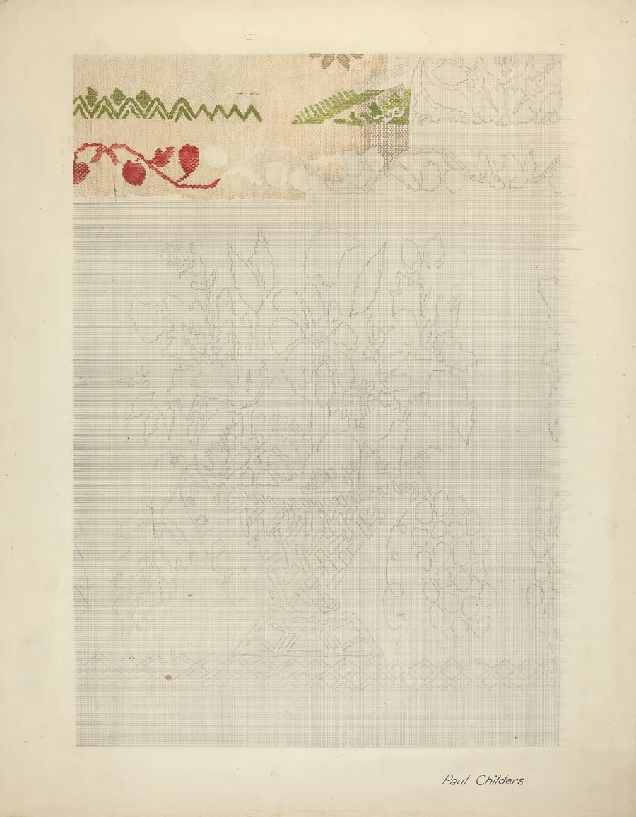 Technique Demo (Jacquard Coverlet) by William Paul Childers