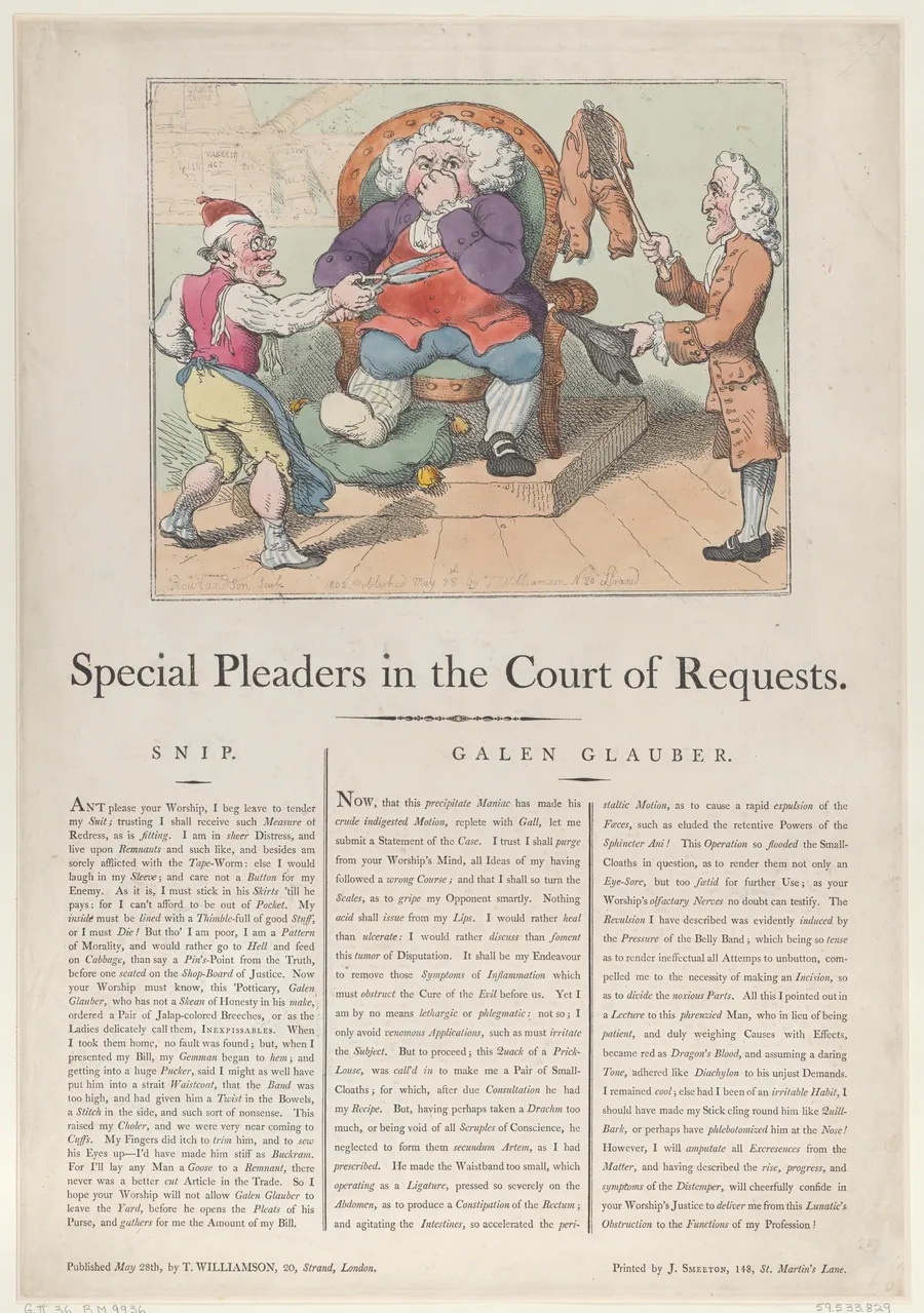 Special Pleaders in the Court of Requests by Joseph Smeeton