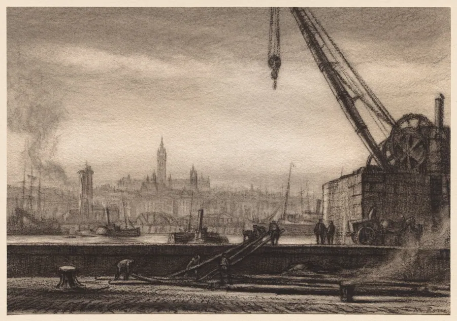 Glasgow University by Muirhead Bone