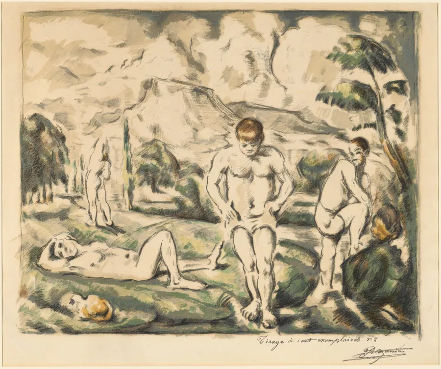 The Bathers (Large Plate) by Paul Cezanne