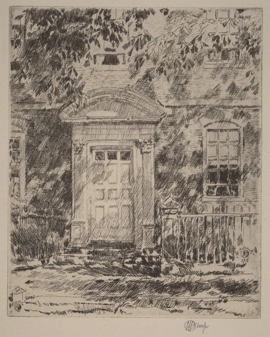Portsmouth Doorway by Childe Hassam
