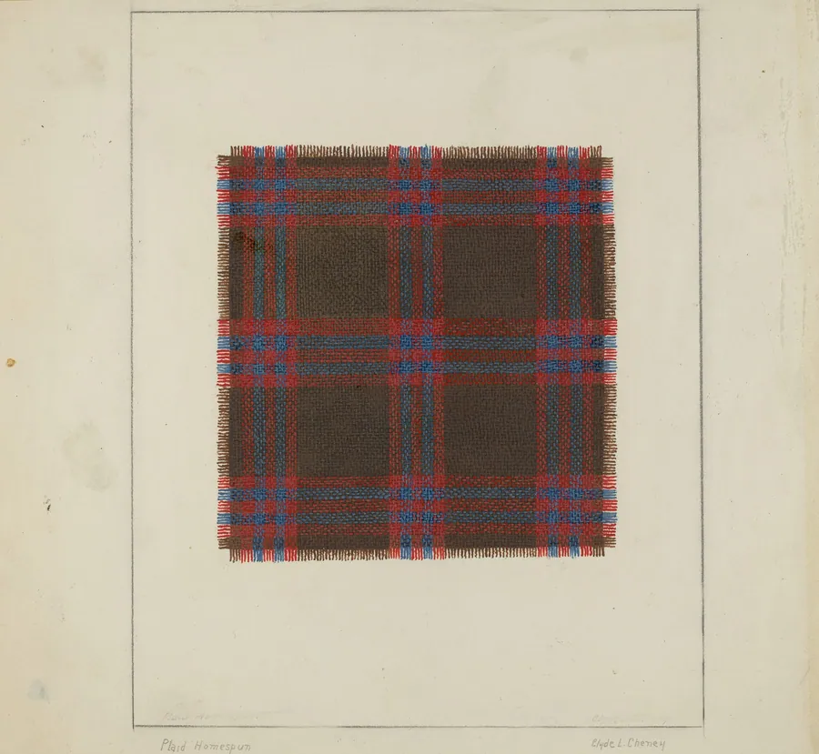Plaid Homespun by Clyde L. Cheney