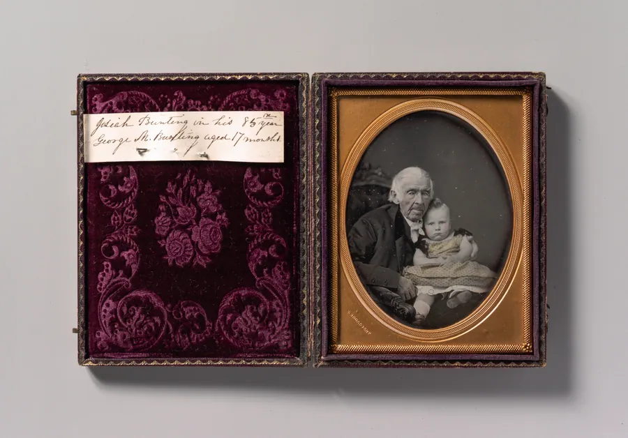 Josiah Bunting, 85, with George M. Bunting, 17 Months by Samuel Broadbent Jr.
