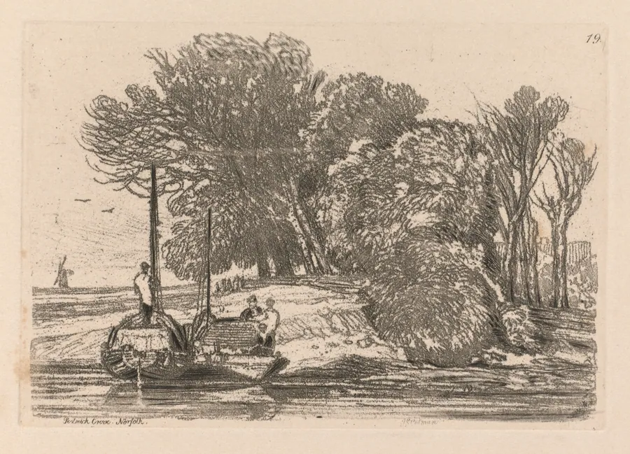 Liber Studiorum: Plate 19, Postwick Grove, Norfolk by John Sell Cotman
