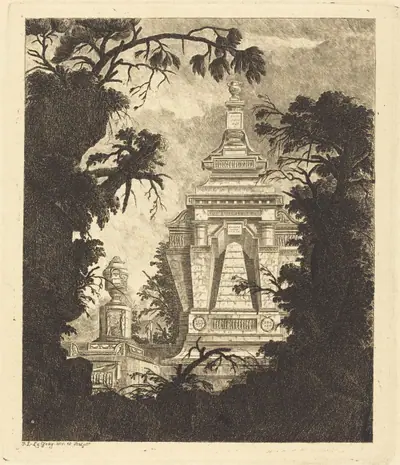 Tomb with Funerary Urn