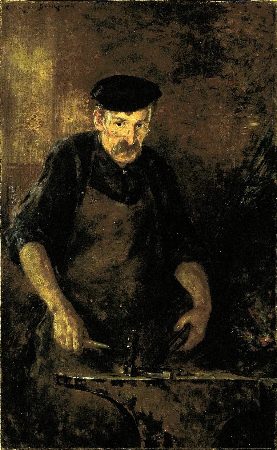 The Blacksmith by Carroll Beckwith, born Hannibal, MO 1852-died New York City 1917