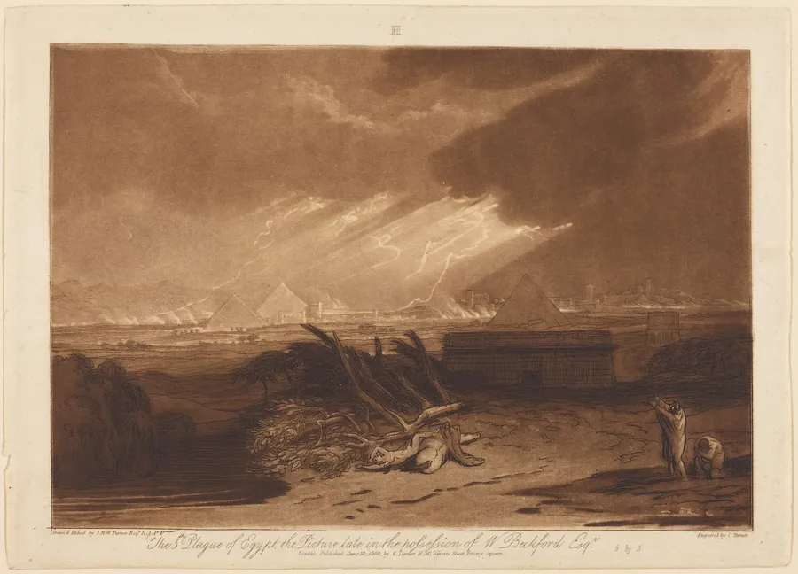 The Fifth Plague of Egypt by Joseph Mallord William Turner