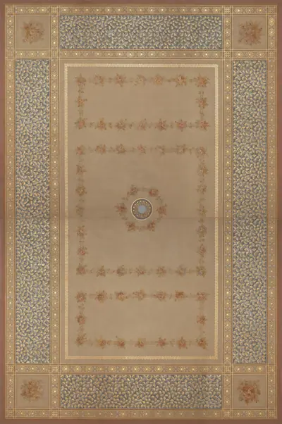 Frieze and ceiling