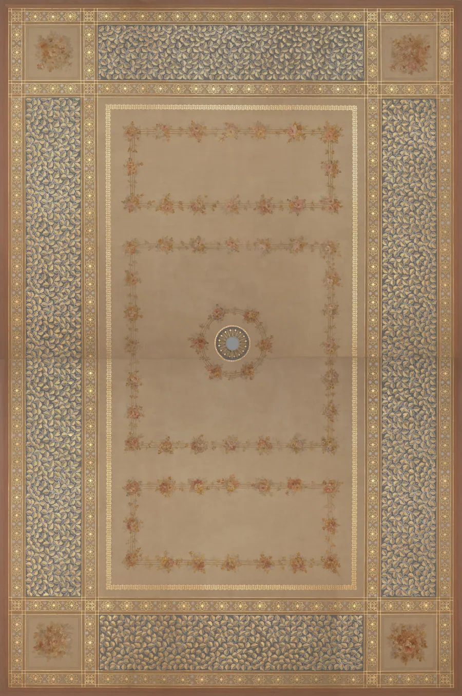 Frieze and ceiling by George A. Schastey & Co.