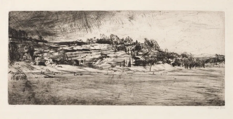 Spring at Cardross by Muirhead Bone