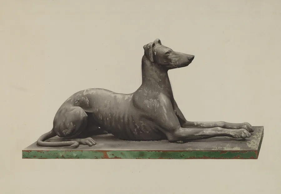 Garden Ornament (Greyhound) by George Constantine