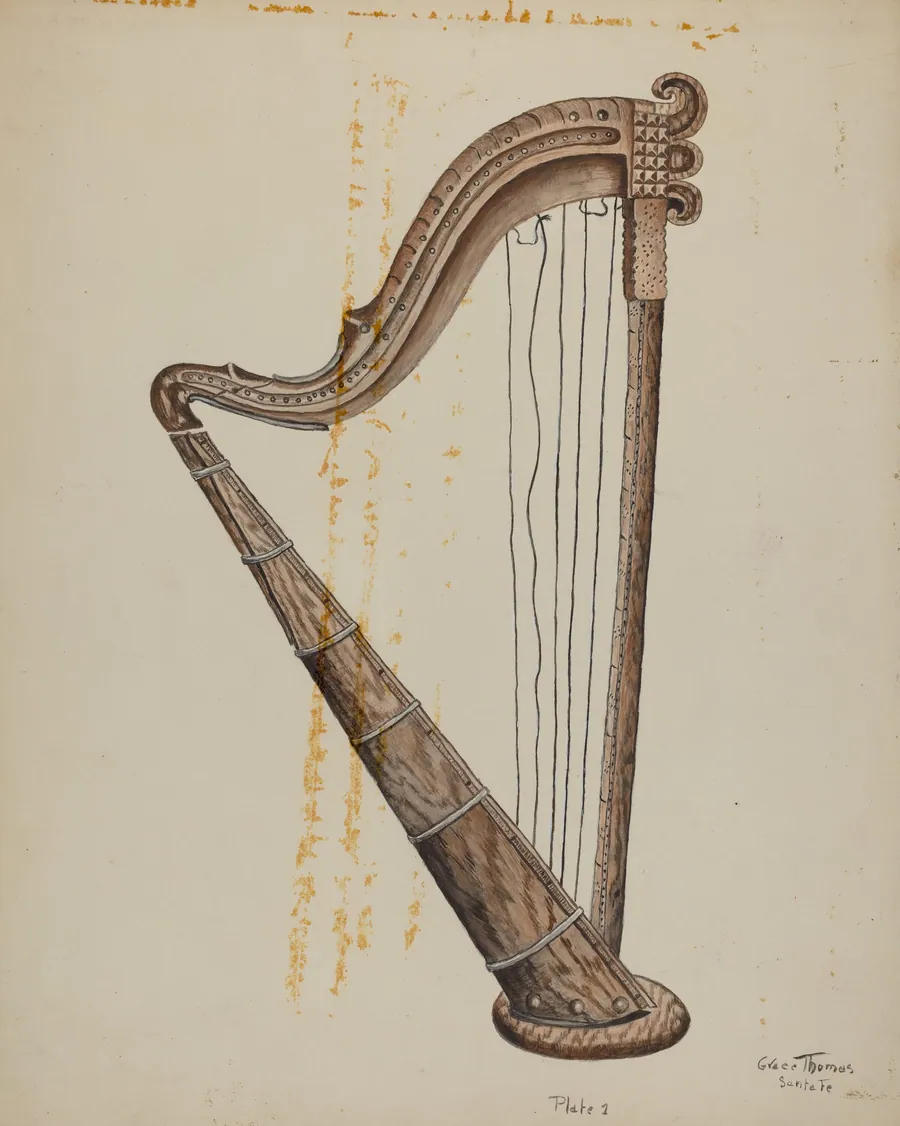 Stringed Harp by Grace Thomas